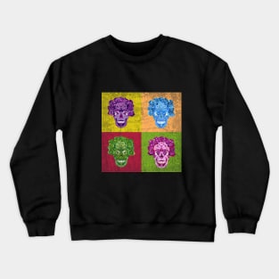 Celebration of Souls, Custom Andy Warhol Inspired design, Dark Art, Skull Art, Occult design, Alt drawing, Digital art design Crewneck Sweatshirt